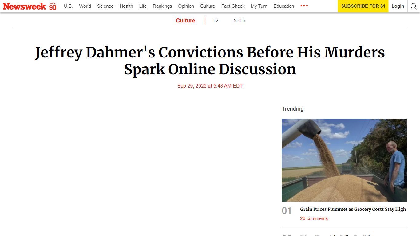 Jeffrey Dahmer's Convictions Before His Murders Spark Online ... - Newsweek